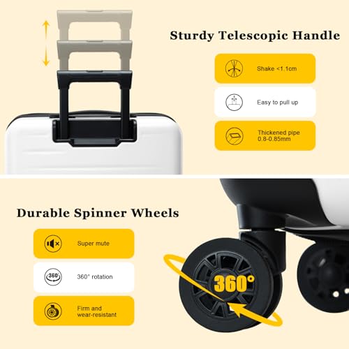 Expandable 16 Inch Carry On Luggage Airline Approved Small Suitcase