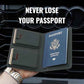 Passport Wallet with AirTag Holder