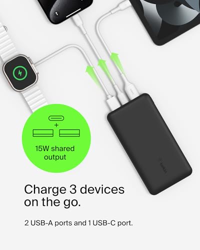 20000mAh 15W 3 Port Power Bank
