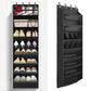 1 Pack 8 Shelves Over The Door Shoe Organizer