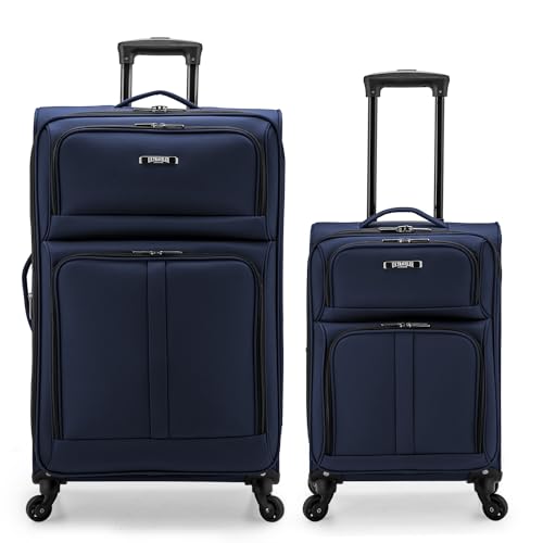 Anzio Softside Expandable Luggage with Spinner Wheels (2 Piece)