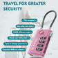 TSA Approved Luggage Locks with Search Alert Indicator (2 Count)