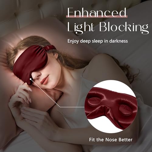 Adjustable 3D 22 Momme 100% Mulberry Silk Sleep Mask