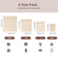 100% Cotton Mesh Laundry Bags (4 Count)