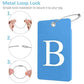 2 Pack Initial Luggage Tags for Suitcases Airplane Travel Essentials (2 Count)