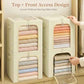 Blanket Storage Bins with Metal Frame for Closet (4 Count)