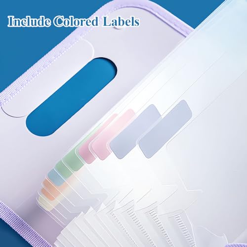 Expanding File Folder 13 Pockets Accordion File Organizer with Labels
