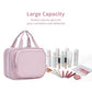 Striped Hanging Toiletry Bag for Women Travel Makeup Bag Organizer Toiletries Bag for Travel Size Essentials Accessories Cosmetics