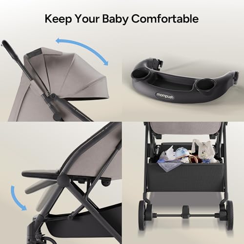 Lithe V2 Lightweight Travel Stroller Snack Tray Included