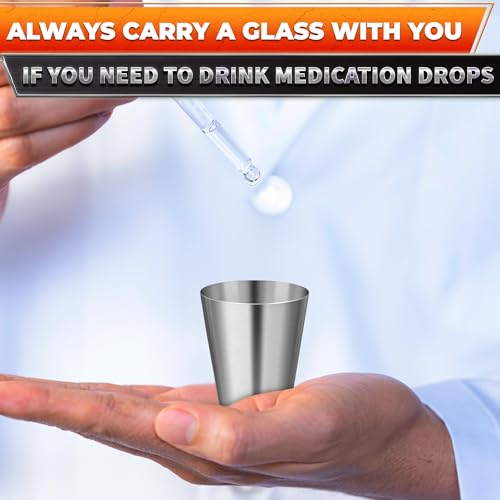 15 Pcs Stainless Steel Shot Glasses (15 Count)