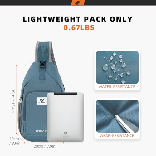 Sling Bag RFID Crossbody Sling Backpack Cross Body Shoulder Bag Travel Hiking Daypack for Women Men