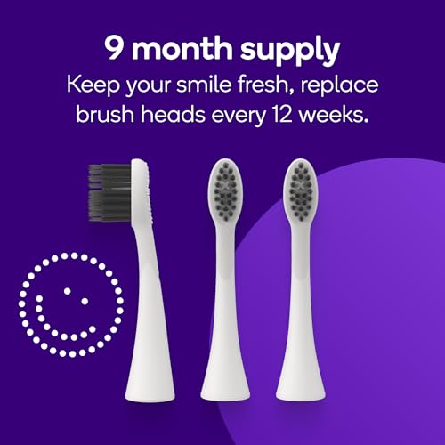 Genuine Replacement Heads for Original Sonic Toothbrush (3 Count)