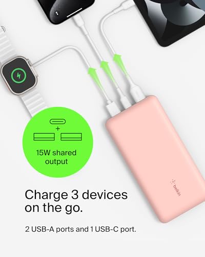 20000mAh 15W 3 Port Power Bank