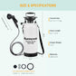 8L/2.1-Gal Portable Shower for Beach & Camping, 10 Spray Patterns