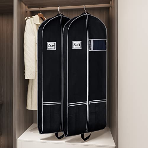 Long Garment Bags for Dresses Coat Bags for Travel & Storage 60 in