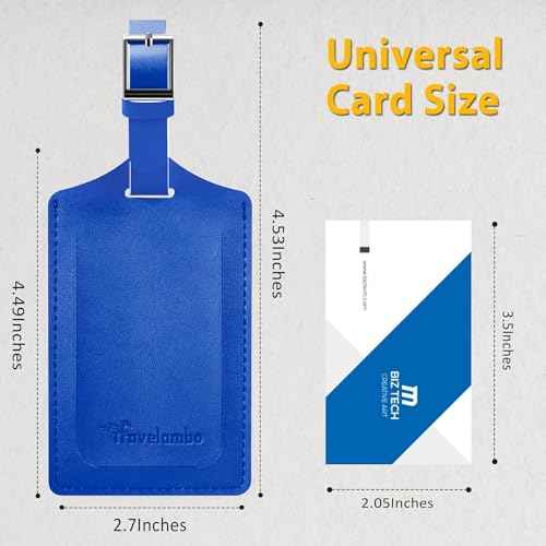8 Pack Luggage Tags for Suitcases Airplane Travel Essentials (8 Count)