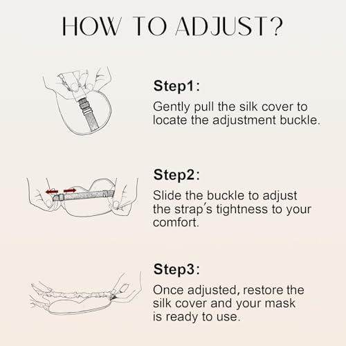 Adjustable 100% 22 Momme Mulberry Silk Sleep Mask