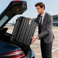 24 Inch Checked Luggage PC Hard Shell Suitcases for Travel Front Opening Aluminum Frame Travel Luggage Rolling Suitcase with Wheels