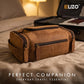 Real Leather Toiletry Bag for Men