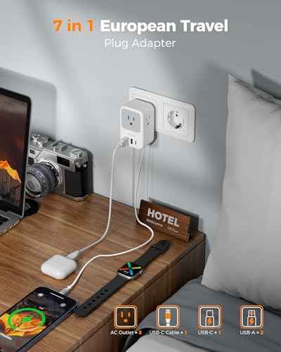 European Travel Plug Adapter (2 Count)
