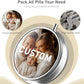 Pill Box 3 Compartment Portable Travel Medicine Box with Mirror