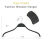 Slim Wooden Hangers with Extra Soft Non (30 Count)