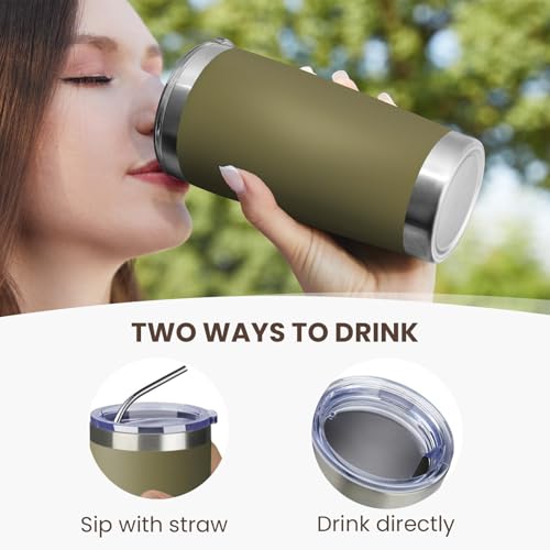 20oz Tumbler 4 Pack Double Wall Vacuum Insulated Travel Mug Bulk (4 Count)