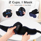 Bluetooth Sleep Mask with 2 Removable 3D Contoured Cup