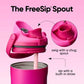 FreeSip Sway Stainless Steel Water Bottle 30 oz Read My Lips