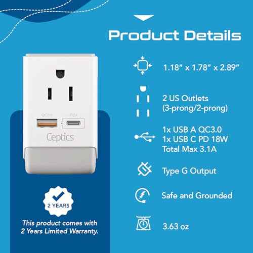 UK Ireland Hong Kong Plug Adapter