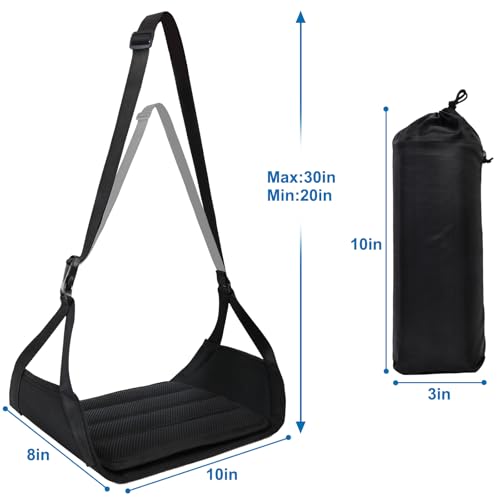 Airplane Foot Hammock （ Memory Foam） 2 in 1 Removable Support Pad (12.8 Ounce)