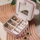 Travel Jewelry Organizer Boxes for Women Small Portable Necklace Earrings Bracelet Rings Travel Case Best Friend Birthday Gifts for Women Trendy
