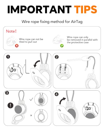 for AirTag Holder Keychain (4 Count)