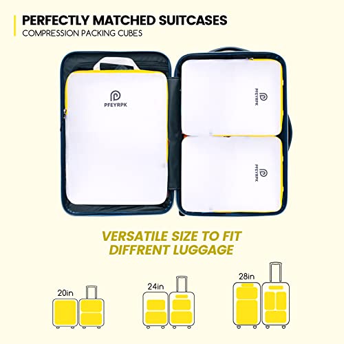 Lightweight Compression Packing Cubes for Suitcases (7 Count)
