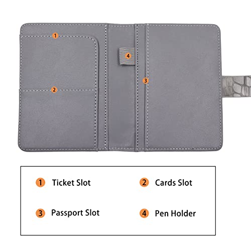 Premium Leather Passport Holder Covers Case