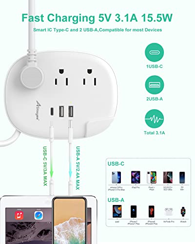 USB C Travel Power Strip