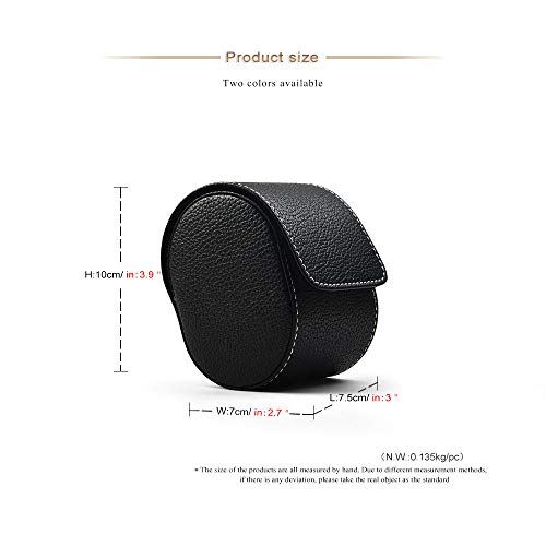 Luxury Leather Watch Storage Box Travel Single Watch Case Jewelry Gift Box for Christmas Anniversary Birthday