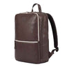 Leather Laptop Backpack for Men with Trolley Strap 16L Slim