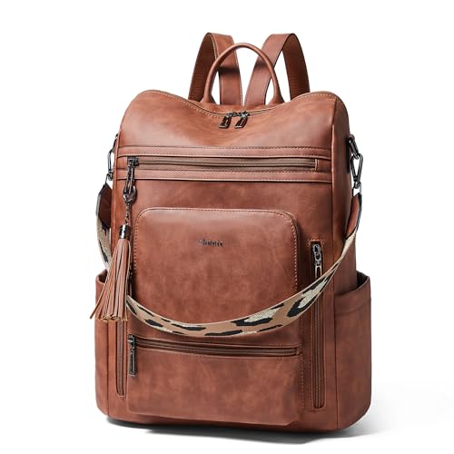 Vegan Leather Laptop Backpack for Women 15.6 inch Work Backpack Fashion Travel Backpack Purse for Business College