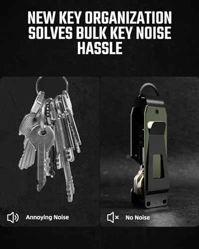 Key Organizer Compact Key Holder Metal Key Chain Minimalist key case key holder for keychain Secures 1