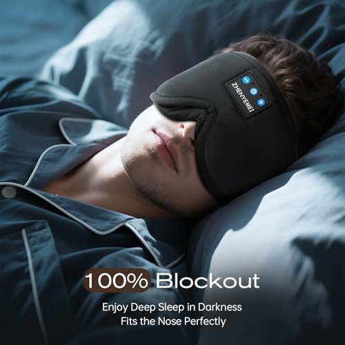 Sleep Mask with Bluetooth Headphones