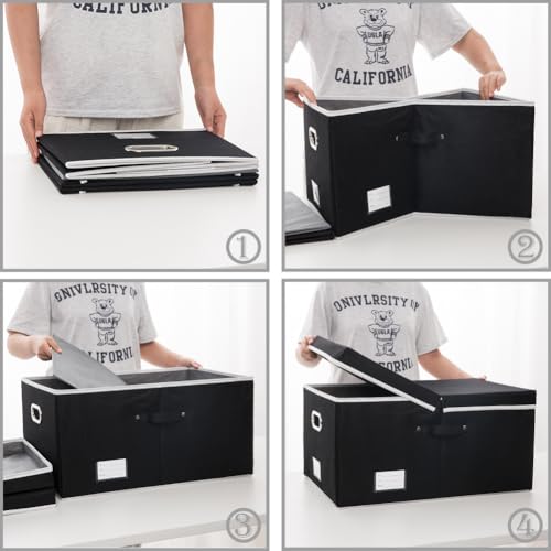 Storage Boxes with Lids [3 (3 Count)