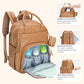 Leather Diaper Bag Backpack