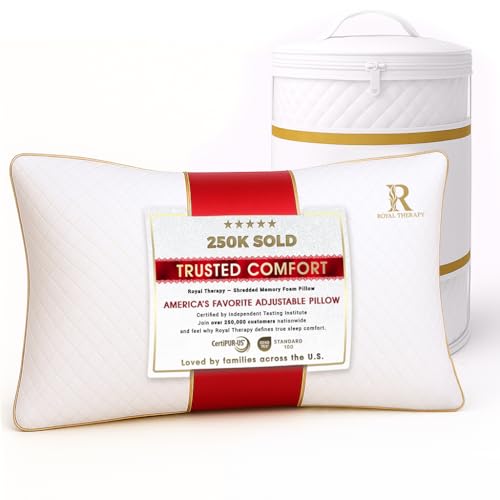 King Shredded Memory Foam Bed Pillow