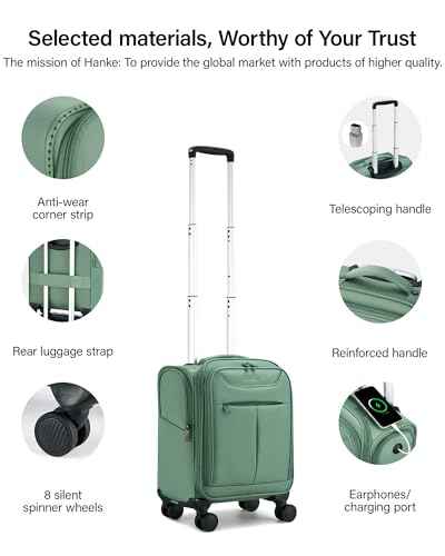 Underseat Carry On Luggage with Wheels