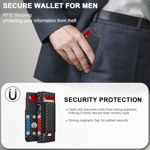 Wallet for Men Wallet with Slim Pop Up Card Holder 9 (13 Count)