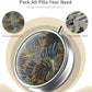 Pill Box 3 Compartment Portable Travel Medicine Box with Mirror