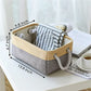 Decorative Basket Rectangular Fabric Storage Bin Organizer Basket with Handles for Clothes Storage