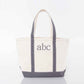 Medium Classic Personalized Monogram Canvas Tote Bag for Women