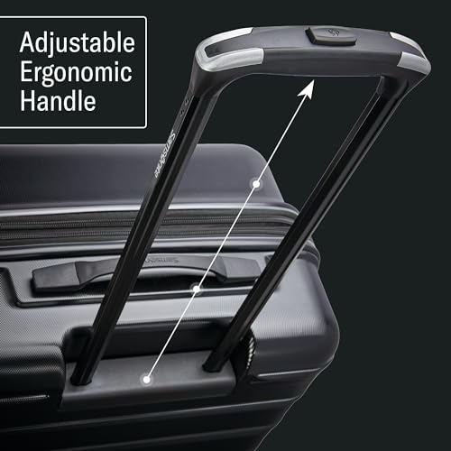 Omni 2 28 Inch Large Checked Hardside Luggage with 360° Spinner Wheels